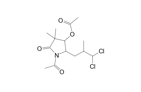 (4R,5R)-3,3-Dimethyl-N-acetyl-4-acetoxy-5-[2'-(dichloromethyl)propyl]-1,2,3,4-tetrahydropyrrol-2-one