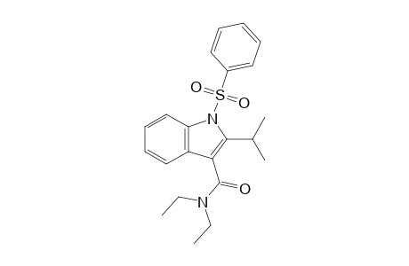 N,N-Diethyl-2-isopropyl-1-phenylsulfonylindole-3-carboxamide