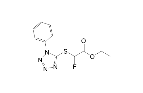 Ethyl 2-fluoro-2-(1-phenyl-5-tetrazolylthio)acetate