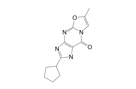 2-CYClOPENTYL-6-METHYL-1,9-DIHYDRO-1H-OXAZOLO-[3,2-A]-PURIN-9-ONE
