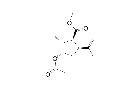 Methyl (1S,2R,3S,5S)-3-Acetoxy-2-methyl-5-(prop-1-en-2-yl)cyclopentanecarboxylate
