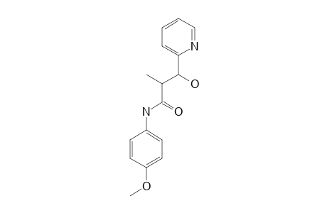 ERYTHRO-N-(4-METHOXYPHENYL)-2-METHYL-3-HYDROXY-3-(2-PYRIDYL)-PROPANAMIDE