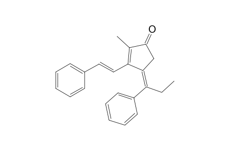 (Z)-2-methyl-4-(1-phenylpropylidene)-3-((E)-styryl)cyclopent-2-enone