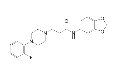 1-piperazinepropanamide, N-(1,3-benzodioxol-5-yl)-4-(2-fluorophenyl)-