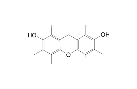 1,3,4,5,6,8-hexamethyl-9H-xanthene-2,7-diol