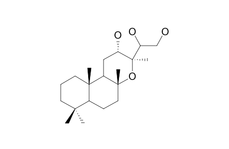 TARAPACANOL-B;12-ALPHA,14,15-TRIHYDROXY-13-EPI-MANOYLOXIDE