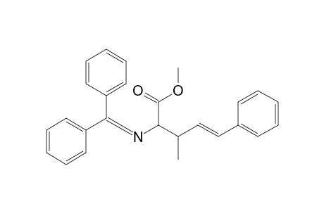 Methyl (E)-2-(N-benzhydrylideneamino)-5-phenyl-3-methylpent-4-enoate