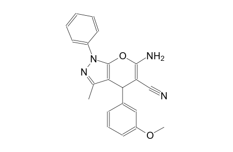 6-amino-4-(3-methoxyphenyl)-3-methyl-1-phenyl-1,4-dihydropyrano[2,3-c]pyrazole-5-carbonitrile