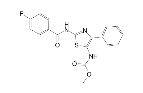 carbamic acid, [2-[(4-fluorobenzoyl)amino]-4-phenyl-5-thiazolyl]-, methyl ester