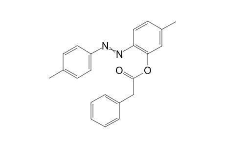 (E)-5-Methyl-2-(p-tolyldiazenyl)phenyl 2-Phenylacetate