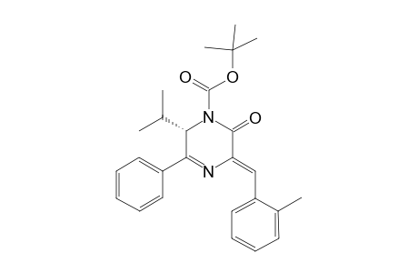 (6S)-N-1-(tert-Butoxycarbonyl)-6-isopropyl-3-[(Z)-1-(1-methylphenyl)methylidene]-5-phenyl-1,2,3,6-tetrahydro-2-pyrazinone
