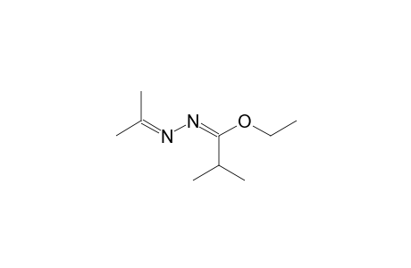 Ethyl ester of (E)-2-methyl-N-(1-methylethylidene)propanehydrazonic acid