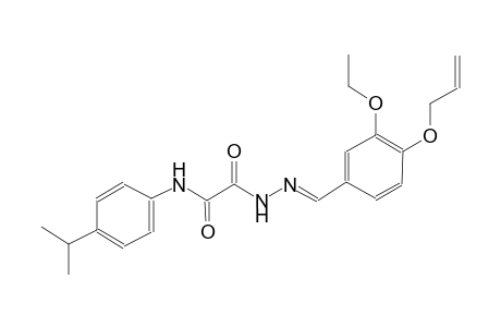 acetic acid, [[4-(1-methylethyl)phenyl]amino]oxo-, 2-[(E)-[3-ethoxy-4-(2-propenyloxy)phenyl]methylidene]hydrazide