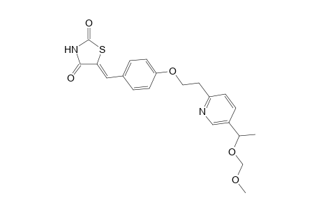 (5Z)-5-[4-[2-[5-[1-(methoxymethoxy)ethyl]-2-pyridyl]ethoxy]benzylidene]thiazolidine-2,4-quinone