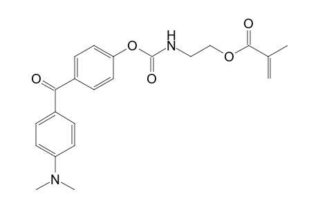 2-Propenoic acid, 2-methyl-, 2-[[[4-[4-(dimethylamino)benzoyl]phenoxy]carbonyl]amino]ethyl ester