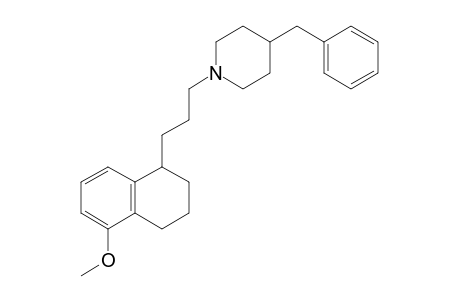 4-Benzyl-1-[3-(5-methoxy-1,2,3,4-tetrahydronaphthalen-1-yl)-n-propyl]piperidine