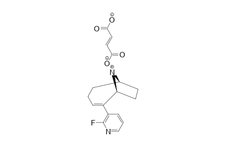 2-(2-FLUORO-3-PYRIDYL)-9-AZABICYCLO-[4.2.1]-NON-2-ENE-FUMARIC-ACID-SALT