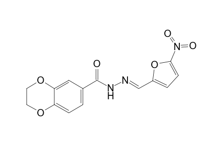N-[(E)-(5-nitro-2-furanyl)methylideneamino]-2,3-dihydro-1,4-benzodioxin-6-carboxamide
