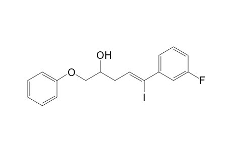 5-(3'-Fluorophenyl)-5-iodo-1-phenoxypent-4-en-2-ol
