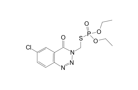 S-((6-chloro-4-oxo-1,2,3-benzotriazin-3(4H)-yl)methyl) O,O-diethyles