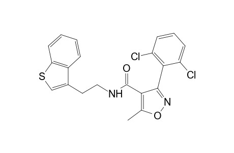 N-[2-(benzo[b]thien-3-yl)ethyl]-3-(2,6-dichlorophenyl)-5-methyl-4-isoxazolecarboxamide