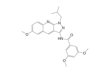N-(1-isobutyl-6-methoxy-1H-pyrazolo[3,4-b]quinolin-3-yl)-3,5-dimethoxybenzamide