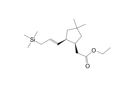 cis-Ethyl 2-[2-[(E)-3-(trimethylsilyl)-1-propenyl]-4,4-dimethylcyclopentyl]acetate