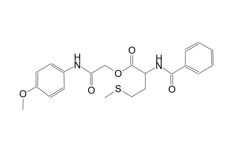 homocysteine, N-benzoyl-S-methyl-, 2-[(4-methoxyphenyl)amino]-2-oxoethyl ester
