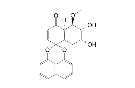 5-Methoxy-spiro[octahydro-6,7-dihydroxynaphthalene-1,2'-naphtho[1,8-de][1,3]dioxin]-4-one