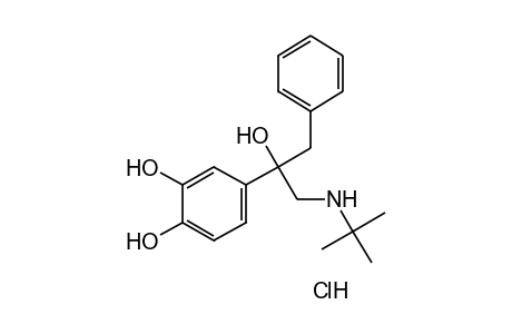 alpha-[(tert-BUTYLAMINO)METHYL]-alpha-(3,4-DIHYDROXYPHENYL)PHENETHYL ALCOHOL, HYDROCHLORIDE