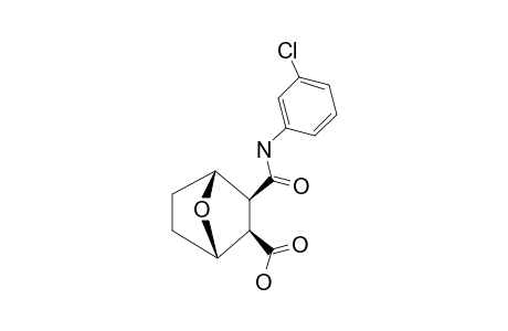 3-((3-CHLOROPHENYL)-CARBAMOYL)-7-OXABICYCLO-[2.2.1]-HEPTANE-2-CARBOXYLIC-ACID