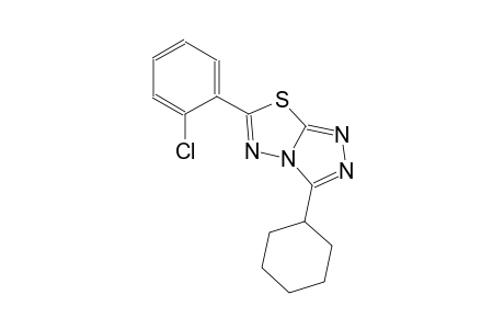 6-(2-chlorophenyl)-3-cyclohexyl[1,2,4]triazolo[3,4-b][1,3,4]thiadiazole