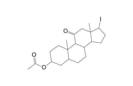 Androstan-11-one, 3-(acetyloxy)-17-iodo-, (17.beta.)-