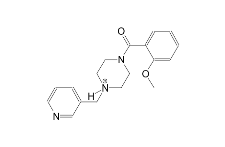 1-(2-methoxybenzoyl)-4-(3-pyridinylmethyl)piperazin-4-ium