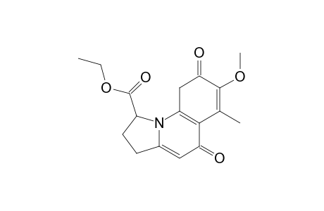 1-(ethoxycarbonyl)-2,9,10,10a-tetrahydro-7-methoxy-6-methyl-3H-pyrrolo[1,2-a]quinoline-5,8-dione