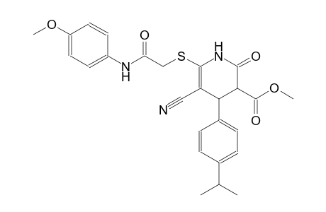 3-pyridinecarboxylic acid, 5-cyano-1,2,3,4-tetrahydro-6-[[2-[(4-methoxyphenyl)amino]-2-oxoethyl]thio]-4-[4-(1-methylethyl)phenyl]-2-oxo-, methyl ester
