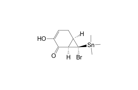 (1a,6a,7b)-7-bromo-3-hydroxy-7-trimethylstannyl bicyclo[4.1.0]hept-3-en-2-one