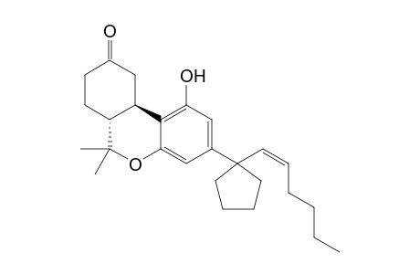 (6aR,10aR)-3-[1-(1,2-cis-Hexen-1-yl)-cyclopent-1-yl]-6,6a,7,8,10,10a-hexahydro-1-hydroxy-6,6-dimethyl-9H-dibenzo[b,d]pyran-9-one