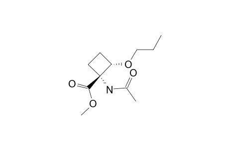 METHYL-(1R*,2S*)-1-ACETAMIDO-2-PROPOXYCYCLOBUTANE-1-CARBOXYLATE