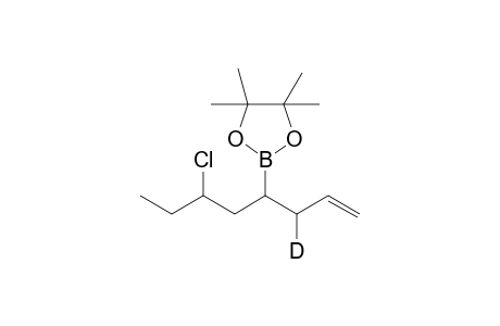 Pinacolyl 4-(3'-deuterio-6'-chloro-1'-octenyl)boronate