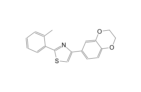 4-(2,3-dihydro-1,4-benzodioxin-6-yl)-2-(2-methylphenyl)-1,3-thiazole