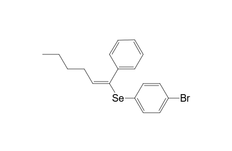 (E)-1-Phenyl-1-(4-bromophenylseleno)-1-hexene