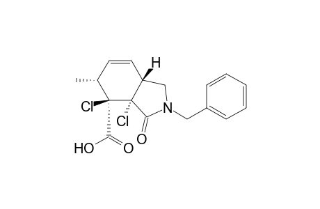 1H-Isoindole-4-carboxylic acid, 3a,4-dichloro-2,3,3a,4,5,7a-hexahydro-5-methyl-3-oxo-2-(phenylmethyl)-, (3a.alpha.,4.alpha.,5.alpha.,7a.beta.)-(.+-.)-