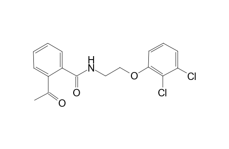 2-Acetyl-N-[2-(2,3-dichlorophenoxy)ethyl]benzamide