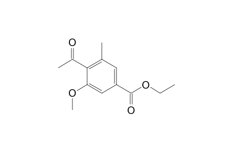 4-Acetyl-3-methoxy-5-methyl-benzoic acid ethyl ester