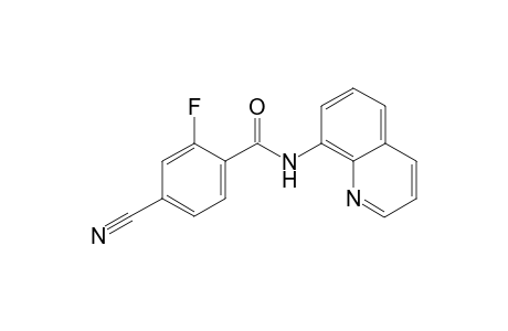 4-Cyano-2-fluoro-N-(8-quinolinyl)benzamide