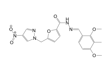 N'-[(E)-(2,4-dimethoxy-3-methylphenyl)methylidene]-5-[(4-nitro-1H-pyrazol-1-yl)methyl]-2-furohydrazide