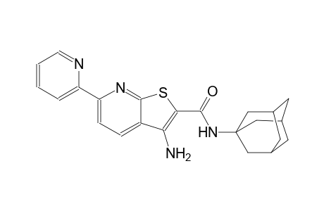 thieno[2,3-b]pyridine-2-carboxamide, 3-amino-6-(2-pyridinyl)-N-tricyclo[3.3.1.1~3,7~]dec-1-yl-