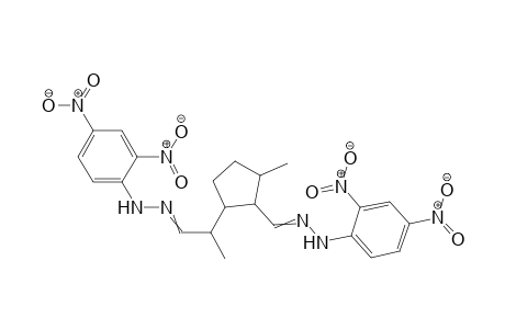 2-(1-(2,4-Dinitrophenylhydrazonomethyl)ethyl)-5-methylcyclopentanecarbaldehyde 2,4-dinitrophenylhydrazone