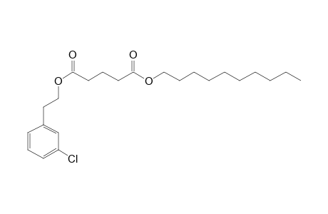 Glutaric acid, 2-(3-chlorophenyl)ethyl decyl ester